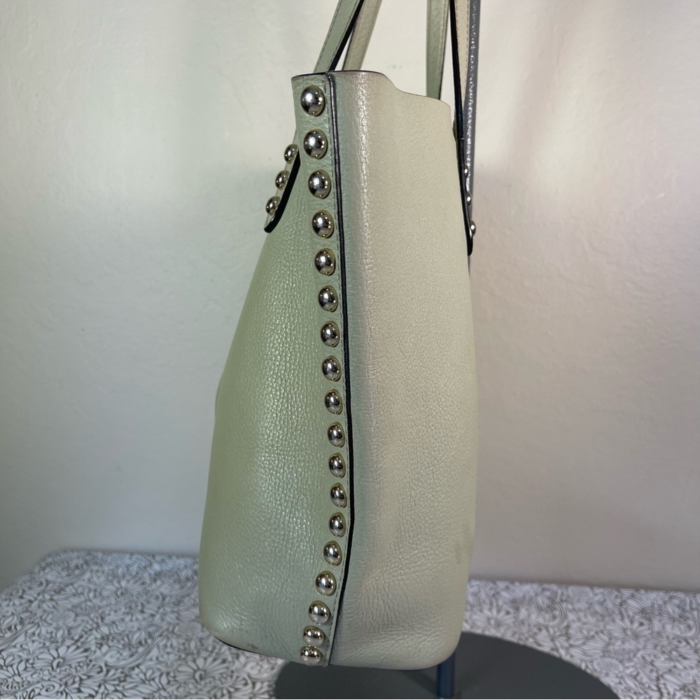 Rebecca Minkoff Soft Pebbled Leather Studded Shoulder Tote Unlined - Picture 5 of 16